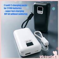 VIC DIY Powerbank Case With Super Fast Charging Function Plastic Case For 2pcs 21700  Box for Mobile