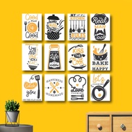 Kitchen Wall Decoration Cooking Room Display Decoration Wooden Poster Wall Decor Kitchen Cooking Roo