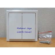 Simon Double Switch 2 gang 1 way E3 IB Inbow 301021N N N