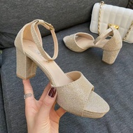 7.5cm Fashionable Glittery Heels For Women（901-2）