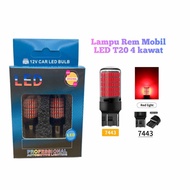 Lampu Rem mobil Led T20 7443 144smd 3014