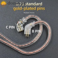 DONOVAN KZ Earphones Cord Silver Plated For KZ ZEX 2Pin Cable Twisted Cable Upgrade High-Purity ZS10 Earphone Wire