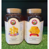 Country Farm Organics Natural Acacia Honey (1kg) + Wildflower Honey (1kg)
