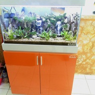 full set aquascape air terjun 75 x 40 x 40