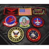 US Naval Aviator Fighter Tactics Aviation Pilot Aircraft Flight Navy Tomcat Patch Badge Applique Set