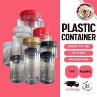 Raya Cookies Containers/Balang Kuih Raya/Bekas Kuih Raya/Plastic Container/Balang Plastik