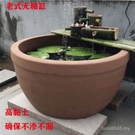 Clay Pottery Tank Old Fish Culture Glaze Water Tank Pottery Tank Pottery Tank Old-fashioned Water Ta