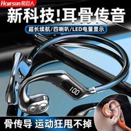 2023新款藍牙耳機空氣骨傳導耳機無線後繞耳掛式超長待機運動通用