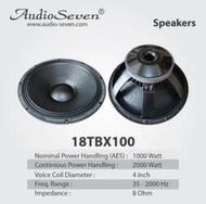 Speaker audio seven TBX 100 original .