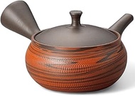 J-kitchens Tokoname Pottery Teapot, Easy to Use, Simple, 7.8 fl oz (200 cc), Made in Japan