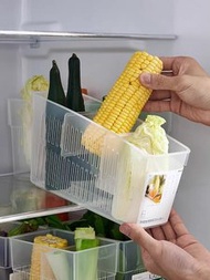 全城熱賣 - 【日本製】 inomata 冰箱收納盒 廚房置物盒 冷藏分隔盒 儲物收納格 蔬菜收納 蔬果收納