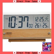 Seiko Clock table clock alarm clock radio wave digital calendar temperature