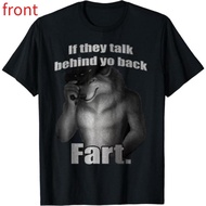 If They Talk Behind Yo Back Fart Funny Meme T-Shirt, Casual Unisex Cotton Top, Hilarious Graphic Tee