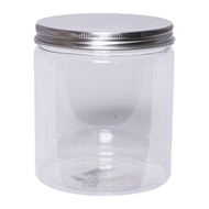 Redman Round Pet Container Silver Aluminium Cap 820ml