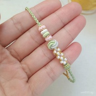 Always Smile Thin Style Beadable High-Meter Hand-Knitted Rope Baby Meaning2Bracelet Rope Hundred Day