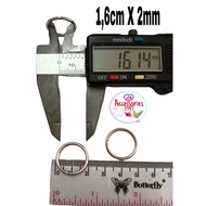 [144pcs] 1.6cm round bag ring / 1.6cm x 2mm iron O-ring