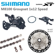 【In Spot】-⚡COD⚡SHIMANO DEORE XT M8100 Groupset MTB Mountain Bike 1X12-Speed 51T SL+RD+CS+HG M8100 S