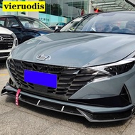 For Hyundai 7Th Elantra Avante CN7 2020 2021 2022 Front Spoiler Front Diffuser Bumper Lip Body Kit A