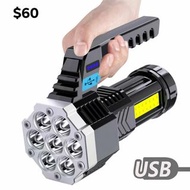 7led rechargeable flashlight 充電手電筒