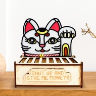 巨大招財貓賽錢箱(貓咪) 手工彩繪 可客製字句 開運存錢筒