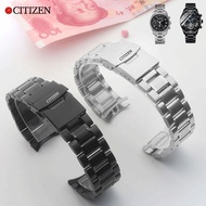 Citizen watch band steel band CITIZEN light kinetic energy series solid stainless steel original men's and women's watch chain accessories