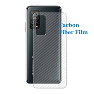 Poco M3 Pro 5G Carbon Pattern Back Film for Xiaomi Poco X3 NFC Pro Mi 10T 9T 10 9 8 Pro Lite 9SE A3 Rear Fibre Protective Sticker