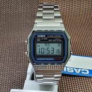 Casio A158WA-1D Vintage Digital Silver Stainless Steel Watch A158WA A158WA-1