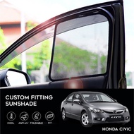 (4 PIECES)Honda Civic FD 2006-2012 Custom Fitting Magnetic Sun Shade / Sunshade