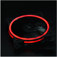 全城熱賣 - 機箱風扇12CM細光圈發光日食RGB電腦散熱風扇（紅色）