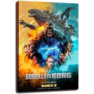 1 Godzilla Vs Kong Poster Movie Mural Canvas Art Hd Print Wall Decoration Office Modern Home Decorat