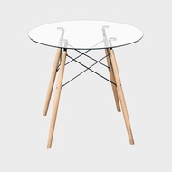 Eames Sunniva Glass Round Table