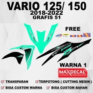 Vario 125 cc Vario 150 cc 2018-2022 Sticker Vario 125 cc Vario 150 cc 2018-2022 Striping/ Vario 125 