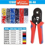 Crimper Plier HSC8 6-4 0.25-10mm ² 23-7AWG For Ferrule Tubular Terminals Ferrule Crimping Clamp Set 