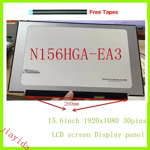 N156HGA-EA3 rev C1 C2 C3 C4 C6 For Lenovo ideapad 3-15ITL6 82H8 FHD 30 pin LCD Screen Panel Matrix