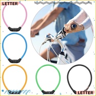 LETTER Bike Lock Bike Accessories Cable Chain Cycle Security Padlock