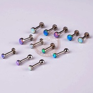 [New Product Special Offer] Opal Stone Opal Jewelry High-Grade Opal Fire Color Opal Titanium Steel O