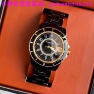台灣特價新款COACH-蔻馳PRESTON系列時尚陶瓷石英日歷女表手表防水手錶女士陶瓷腕錶