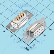 [5 Pieces]- DB9 Port Female 9 Pins Gold Plated 2 Rows Solder Wire Connector Smart Components