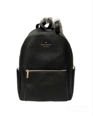 TAS WANITA KS Leila Large Dome Backpack Pebbled Leather Black ORIGINAL