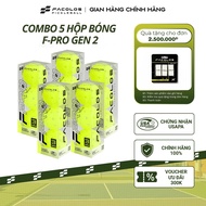 Combo of 5 boxes of Facolos pickleball balls, monolithic molded F-Pro Gen 2 balls meeting internatio