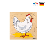 จิ๊กซอว์วัฏจักร: กำเนิดชีวิตลูกไก่ (Multilayer Puzzles : Grow Up Chicken) [Beleduc]