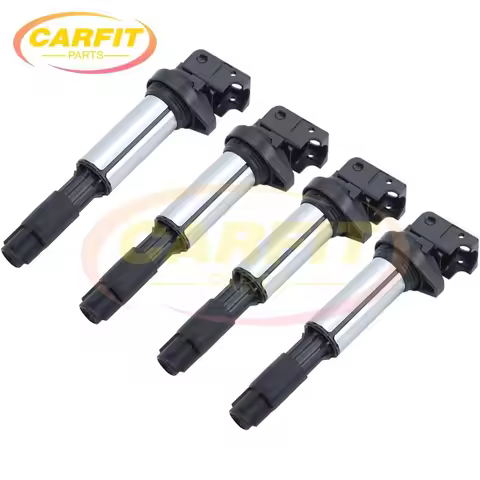 4PCS 12131712219 12131712223 12137551260 UF522 Ignition Coils For BMW E46 E53 E60 E70 E83 E90 323i 3