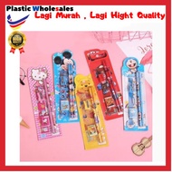 Set stationary School Student Birthday Present stationary Ready Stock 5 in 1