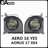 QAOOO LAPTOP CPU FAN FOR Gigabyte AORUS 15P KB RX5L RX5LVC 17X RX7P CPU COOLING FAN RTX3070 2021HJiachuan