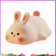 Night Light,Cute Silicone Lamp, Dimmable Light Up Bunny, Night Lamp,Rechargeable Bunny Nightlight, B