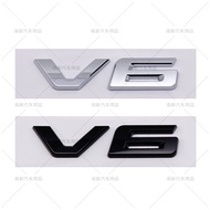 V6 labeling is suitable for Toyota Alphard logo V6 English letter label rear trunk ABS car label car