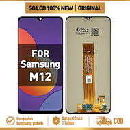 LCD SAMSUNG M12 Original lcd hp Layar Sentuh Fullset ori 100% Glass Touchscreen Digitizer COD Pengir