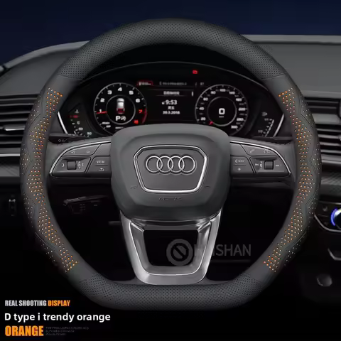 Leather Car Steering Wheel Cover for Audi A4 B5 B6 B7 B8 B9 A3 8p 8v 8l 8y A6 C7 C6 C5 C8 C4 S3 Slin