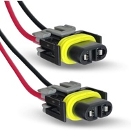 2 PCS Car Fog Light Wire Socket Connector, Waterproof H11 Pigtail Socket Wiring Harness, Multi-Purpo