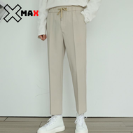 Quần baggy nam cạp chun ống rộng vải Hàn cao cấp quần tây âu co giãn tốt Premium thời trang Maxstore